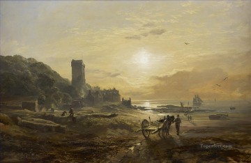 Samuel Rama Painting - Vista de Dysart en las escenas del puerto marítimo de Forth Samuel Bough